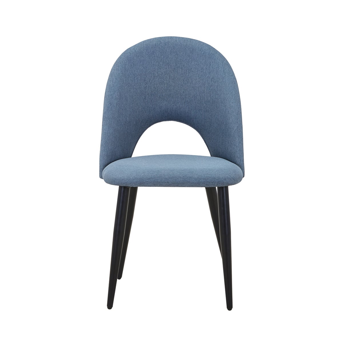 Silla BONY azul con patas de metal