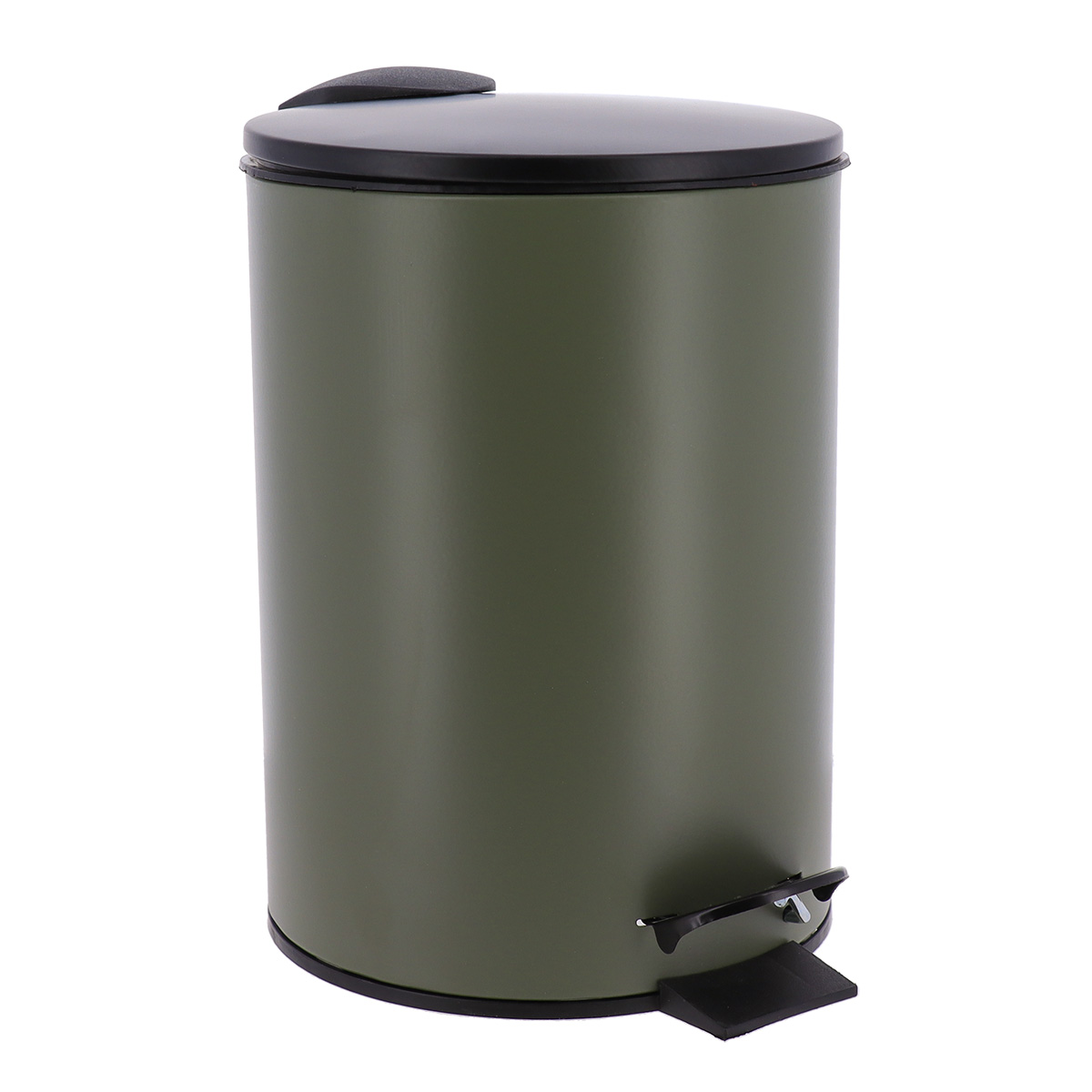Cubo De Basura Verde Caqui Mate Metal SoftClose 3L
