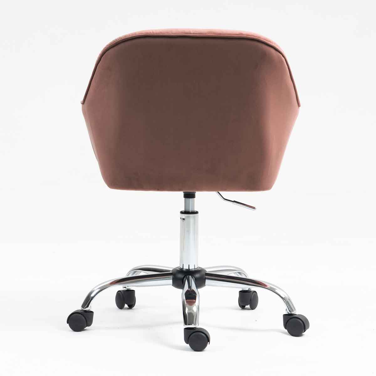 Silla de escritorio MIA Rosa de terciopelo