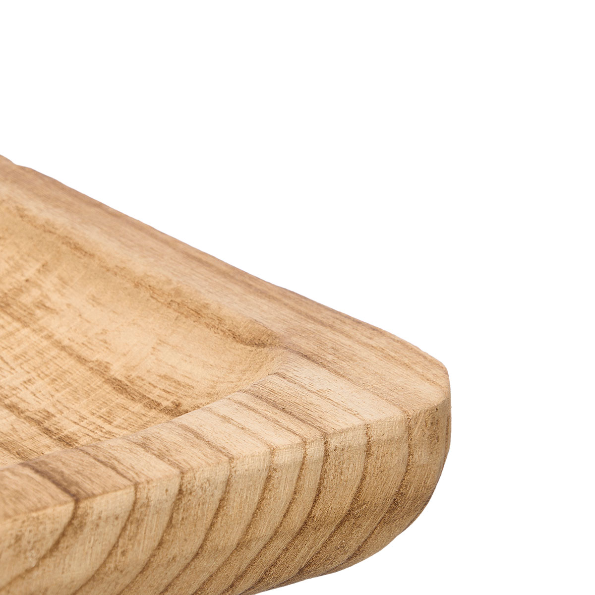 Plato De Presentaci&oacute;n Cuadrado De Madera Quemada 