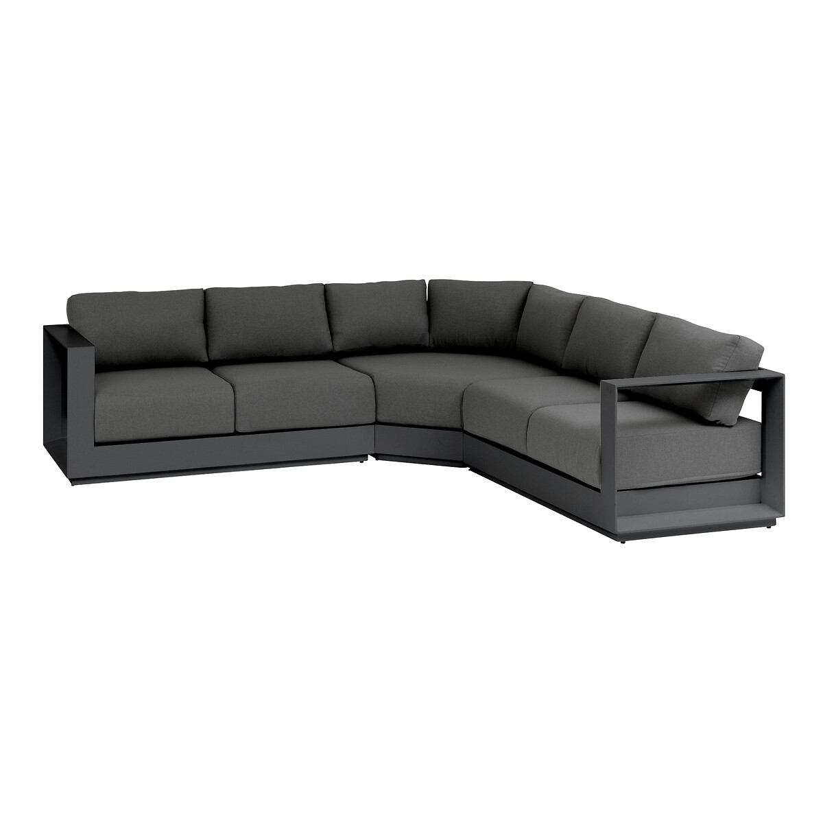 Juego de jardín esquinero ALLURE gris graphite