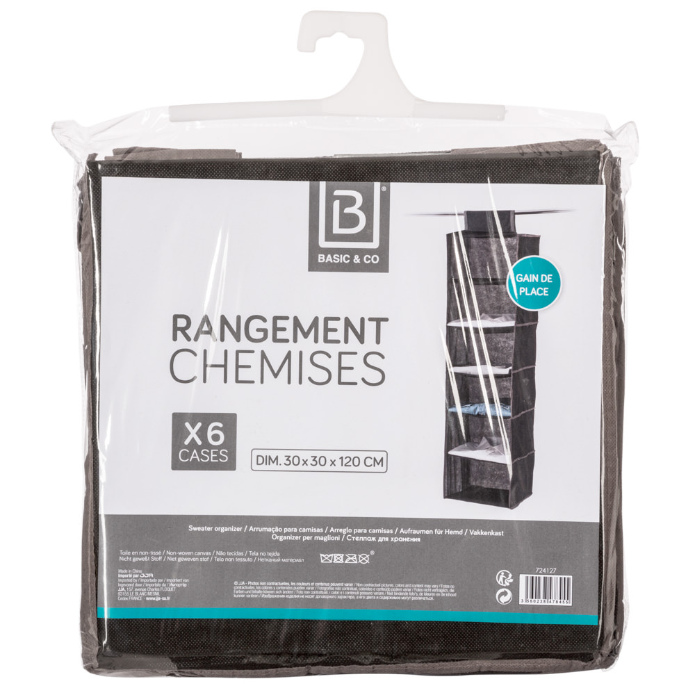 Organizador Armario Colgante C/6 Comp.