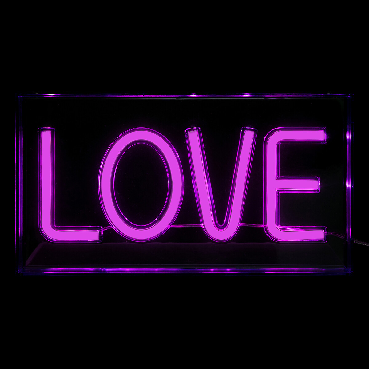 Decoración mural led Neon love
