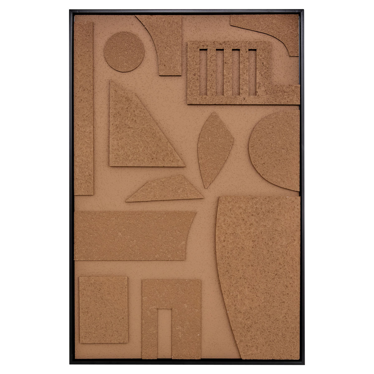 Cuadro decorativo 3D JILANI marr&oacute;n 90x60cm