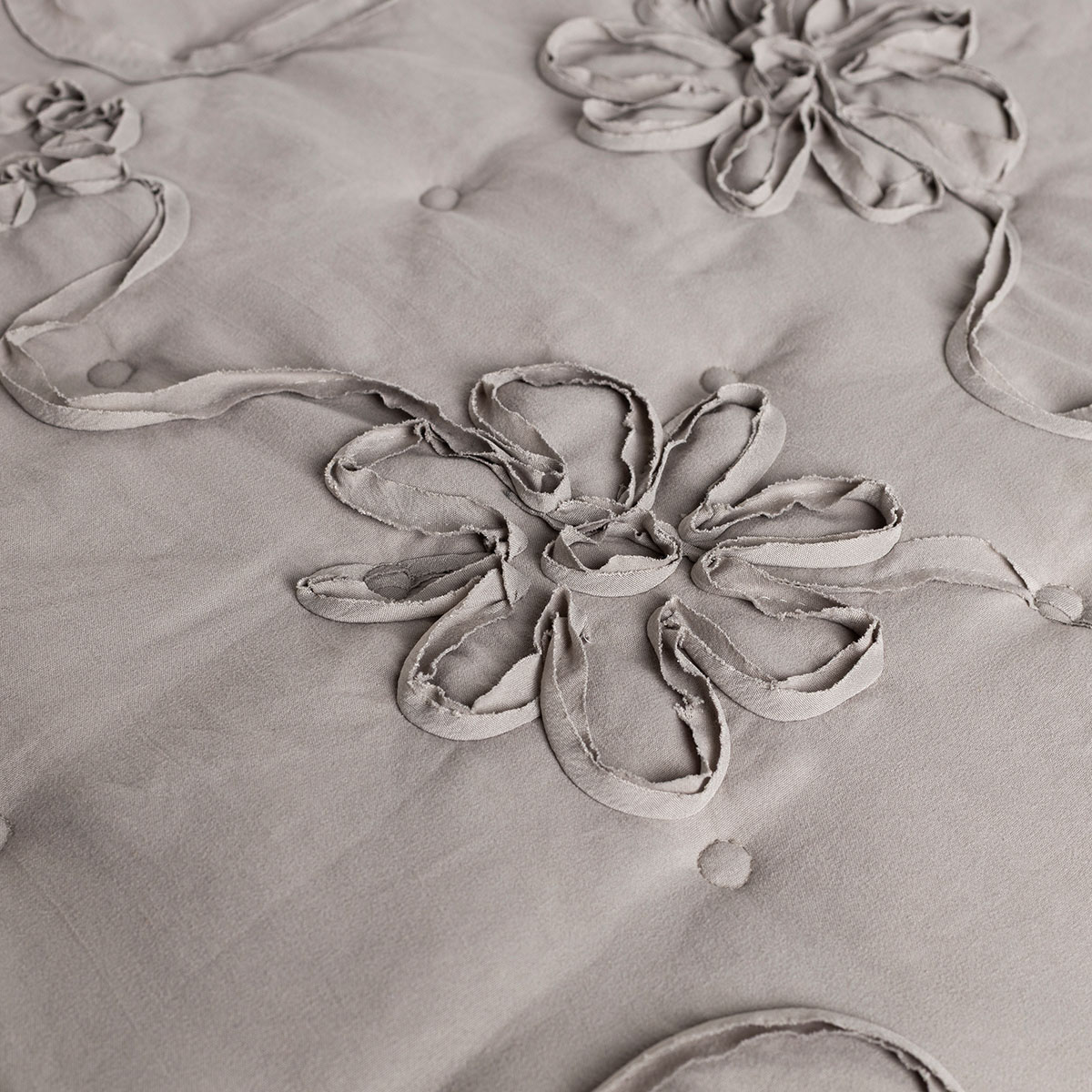 Edred&oacute;n FLOWER NEST gris 220x240cm