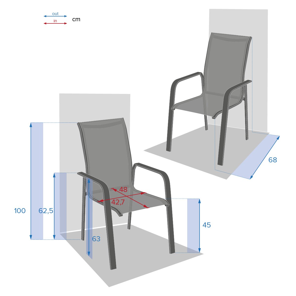 Silla Essio Blanco Y Avellana