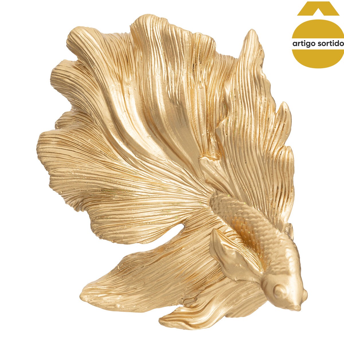 Pez Decorativo De Resina 11x3.5x12Cm