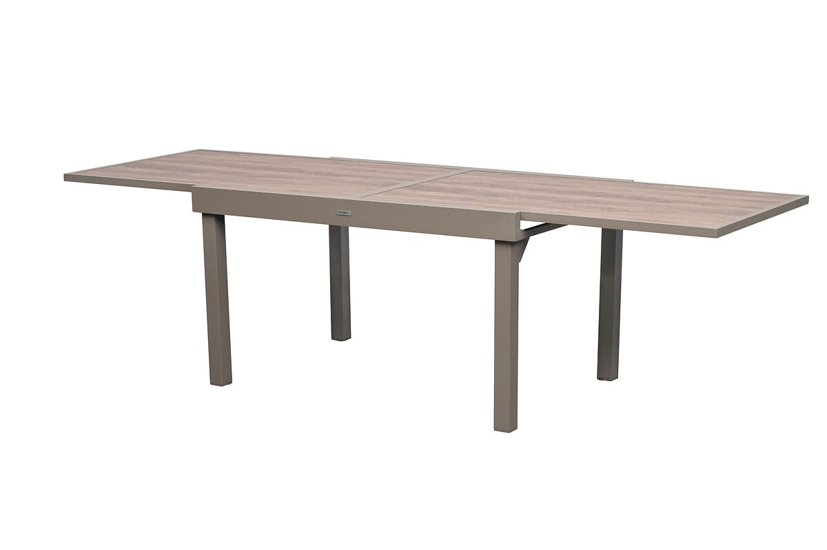 Mesa extensible PIAZZA truffe/caf&eacute;