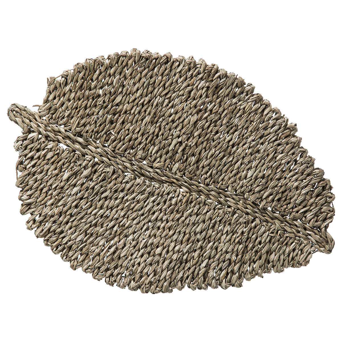 Mantel individual HOJA marr&oacute;n de seagrass