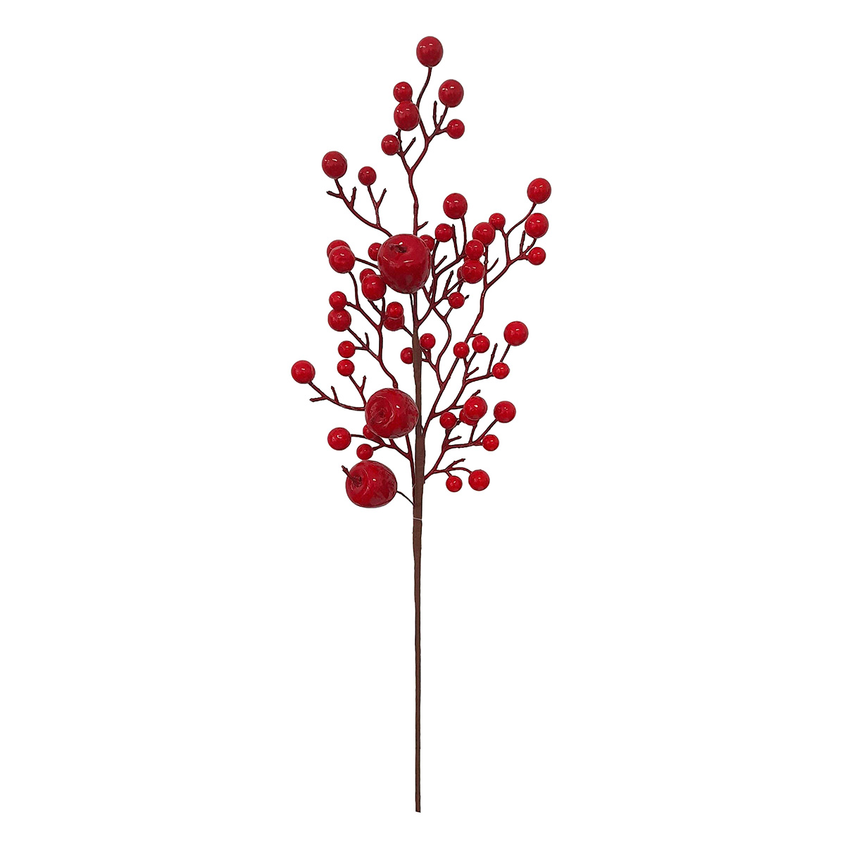 Rama bayas con manzanas rojas 65cm 
