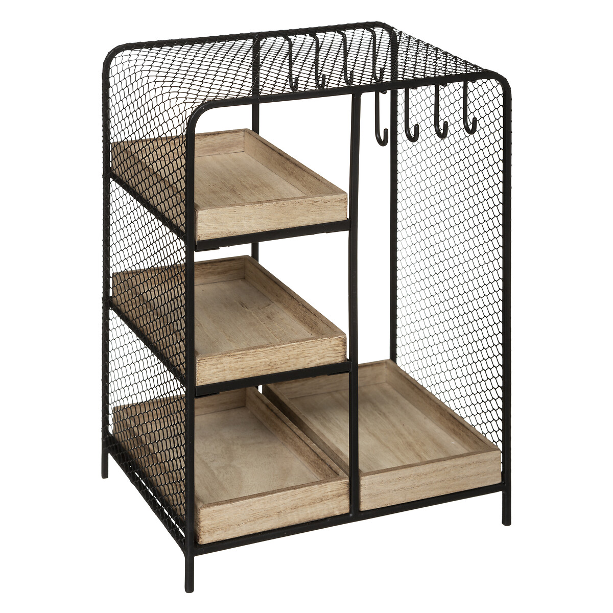 Porta Bijuteria Em Metal Preto Arty