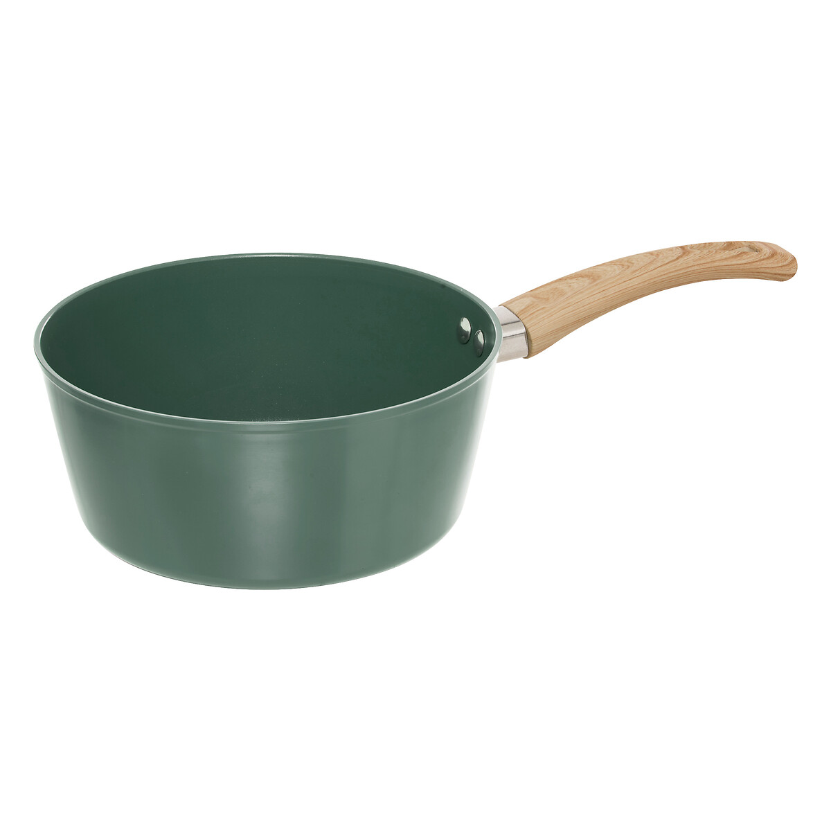 Bater&iacute;a de cocina de 4 piezas verde de aluminio