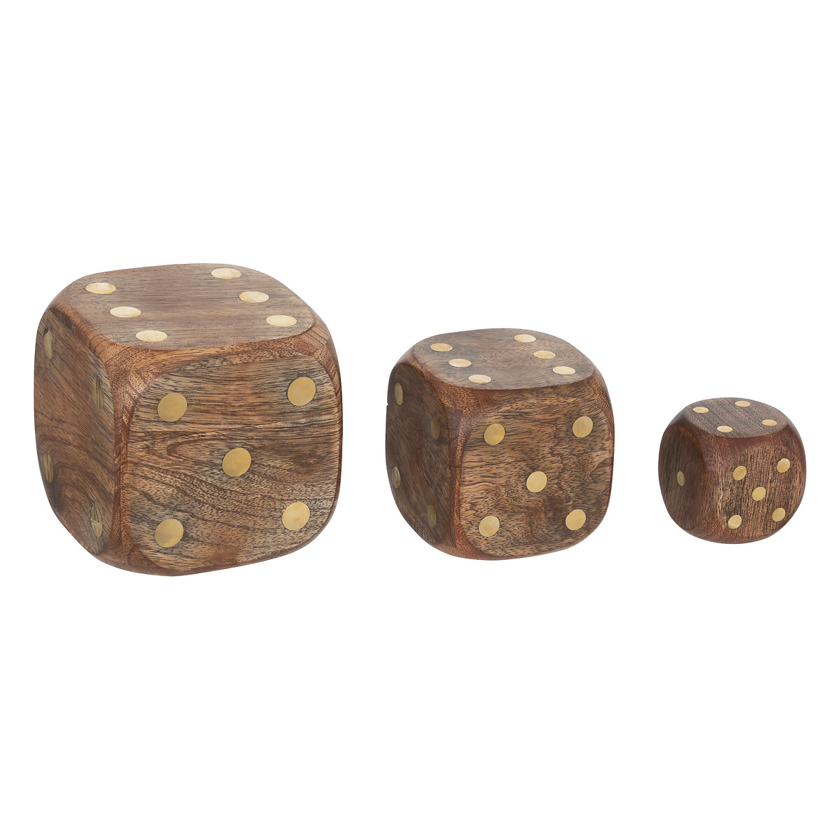 Juego de 3 dados decorativos ROGER 10x10cm