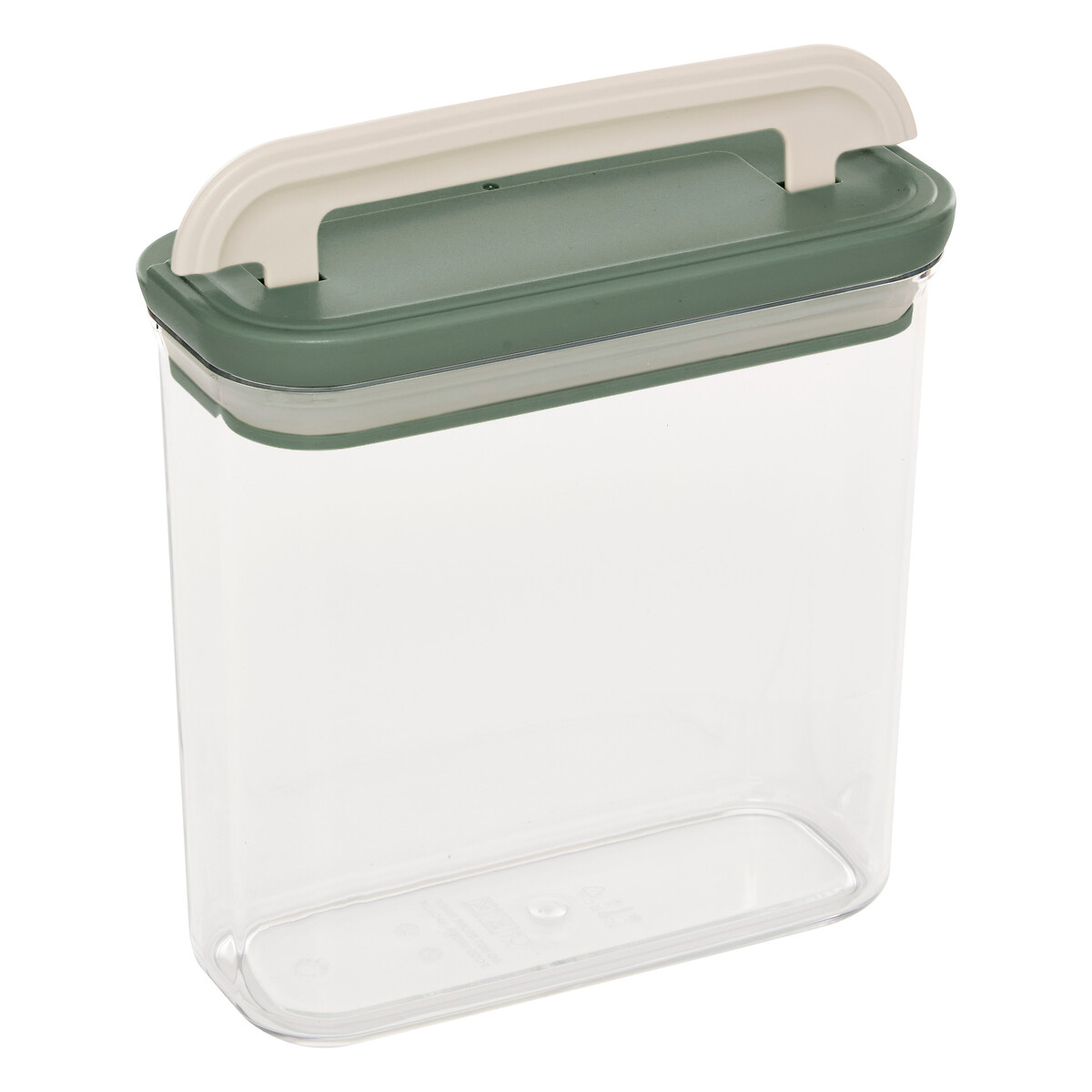 Tarro rectangular LOCK verde 1.3L