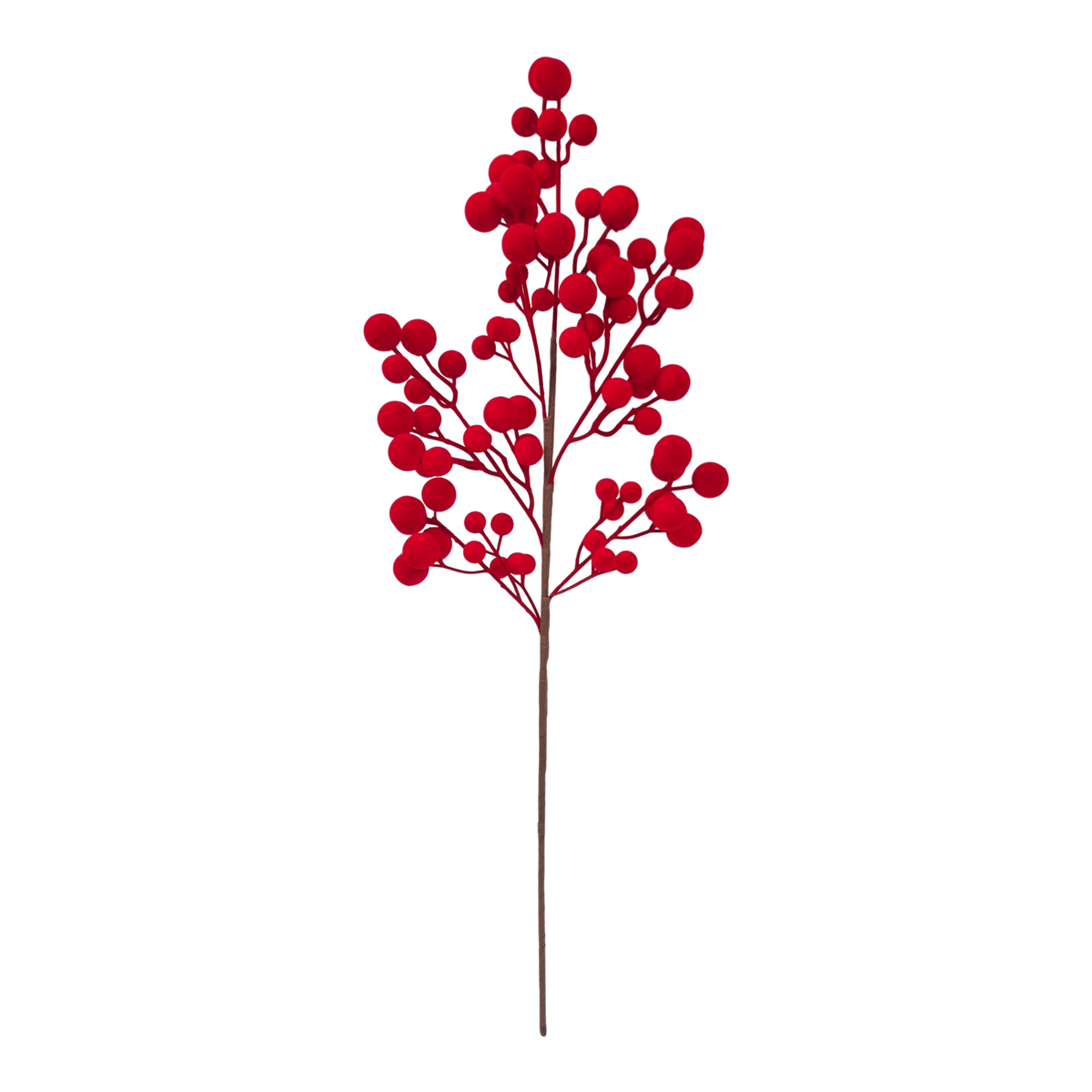Rama roja de terciopelo 72cm