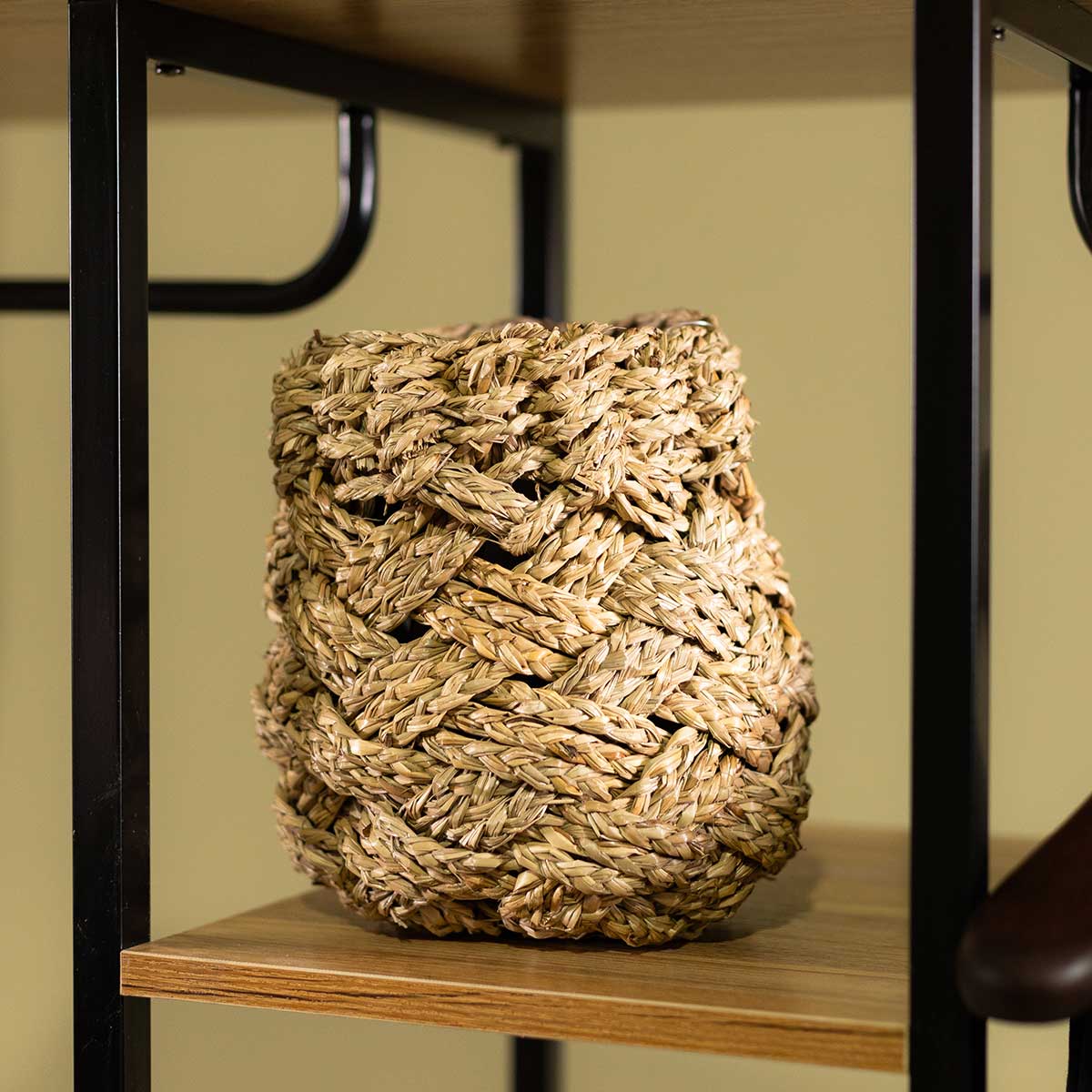 Cesta redonda de seagrass 20x22cm