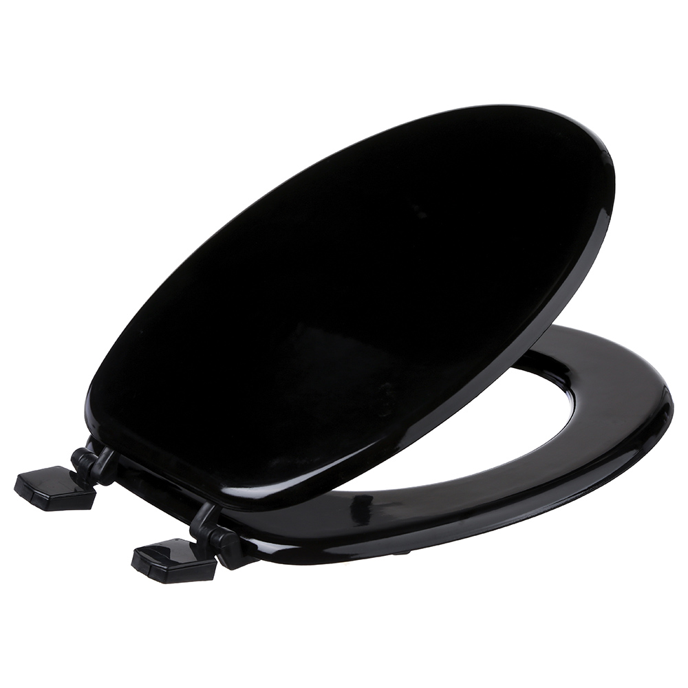 Tapa De Inodoro De Madera Luxe Negra