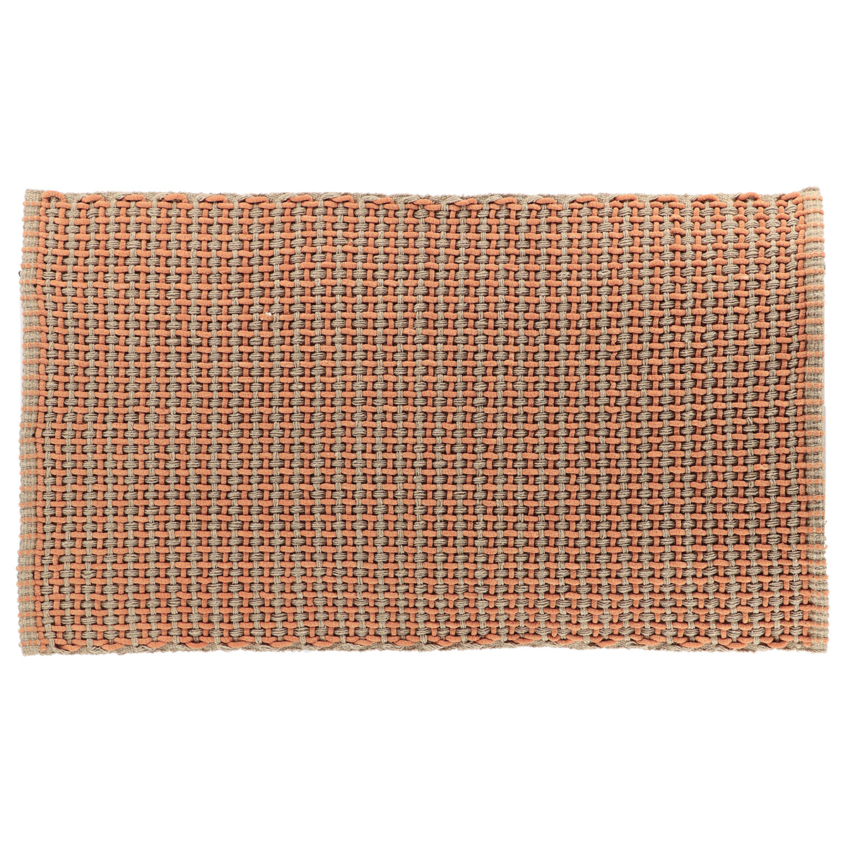 Alfombra wv MIMETISME taupe de algod&oacute;n 50x90cm