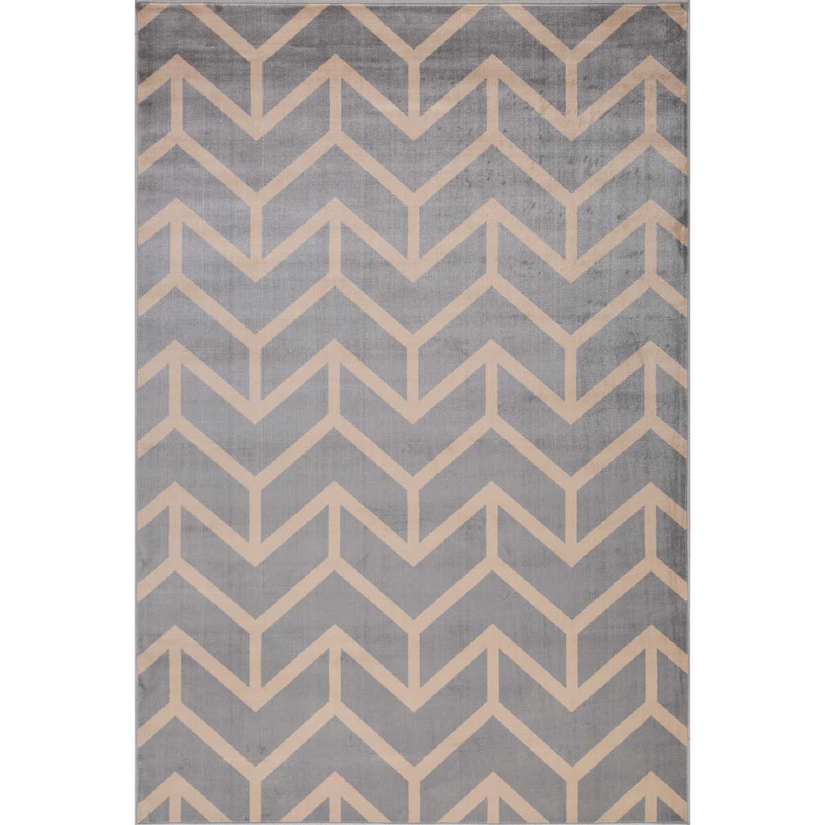 Tapete Lene Cinza E Bege 80x150cm