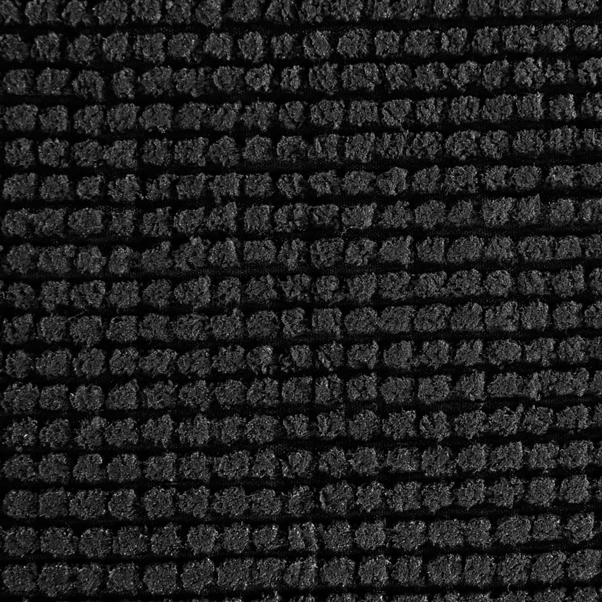 Alfombra de ba&ntilde;o negra 80x50cm