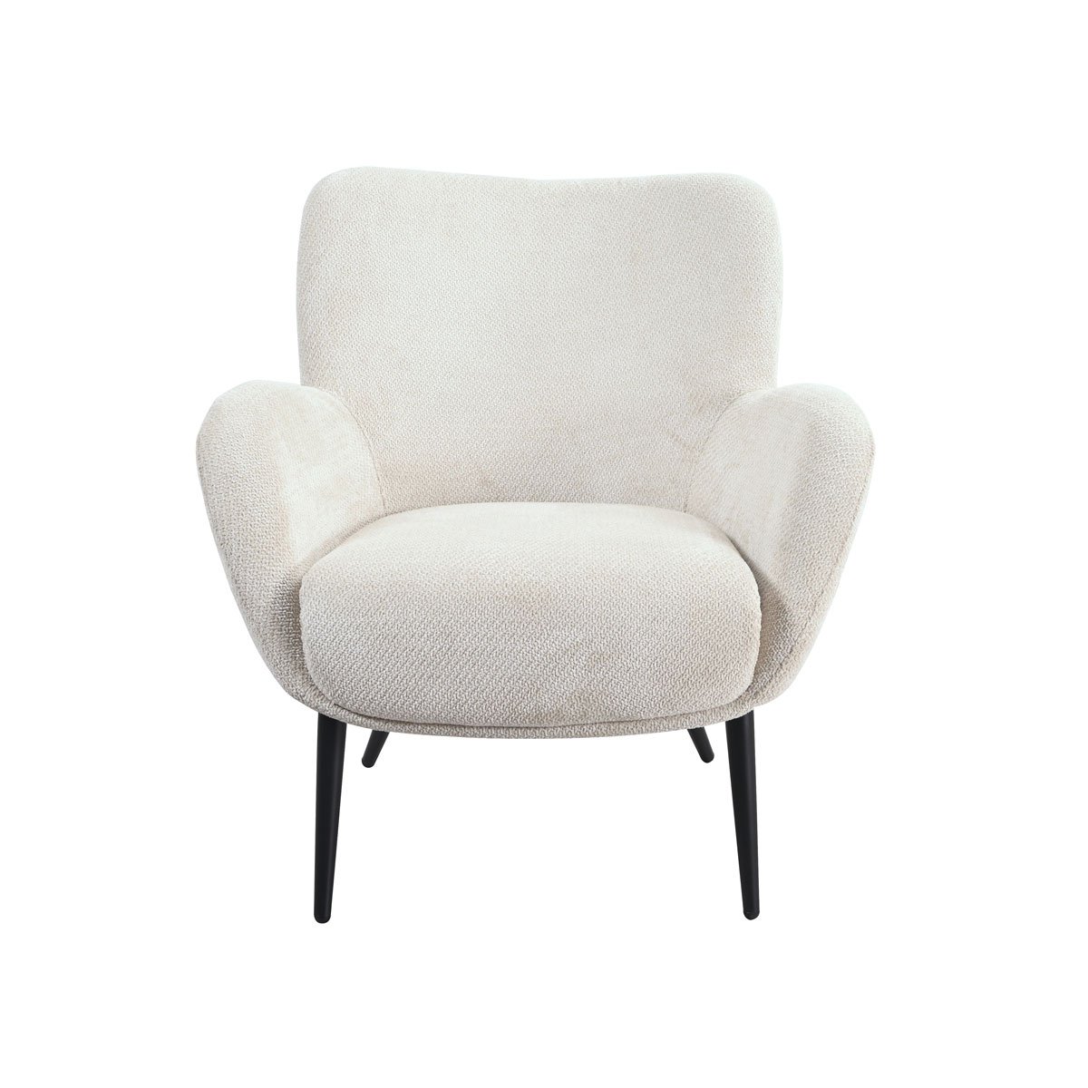 Butaca BIRKA de tela beige