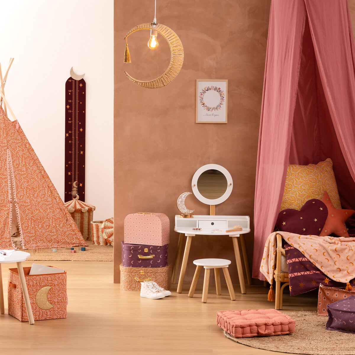 Lámpara de techo BELLA beige 33cm