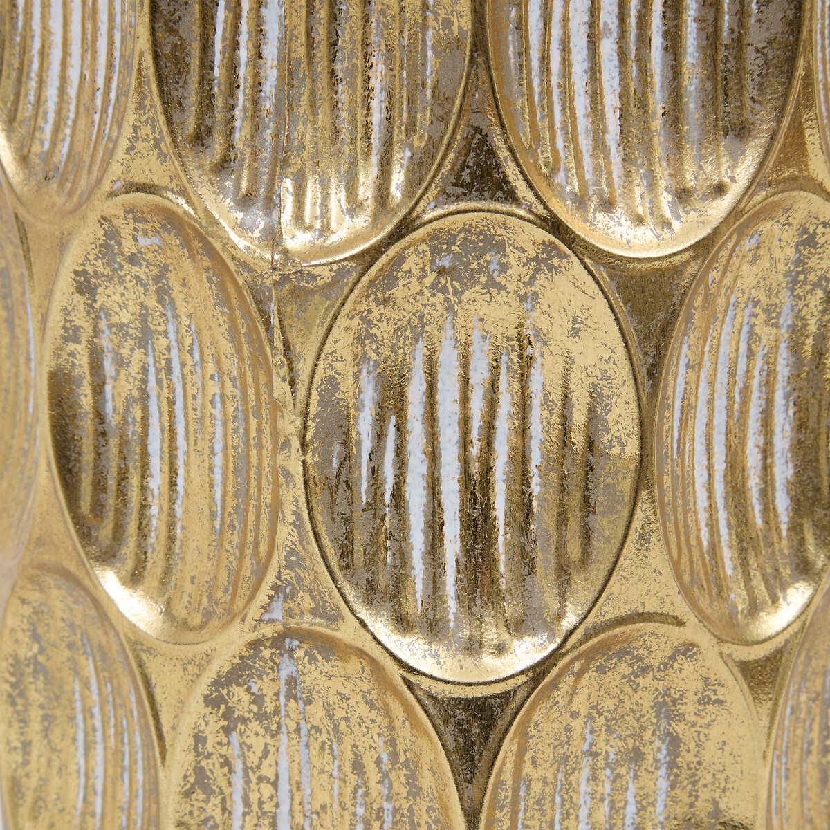 Jarrón con textura BELLI dorado 41cm