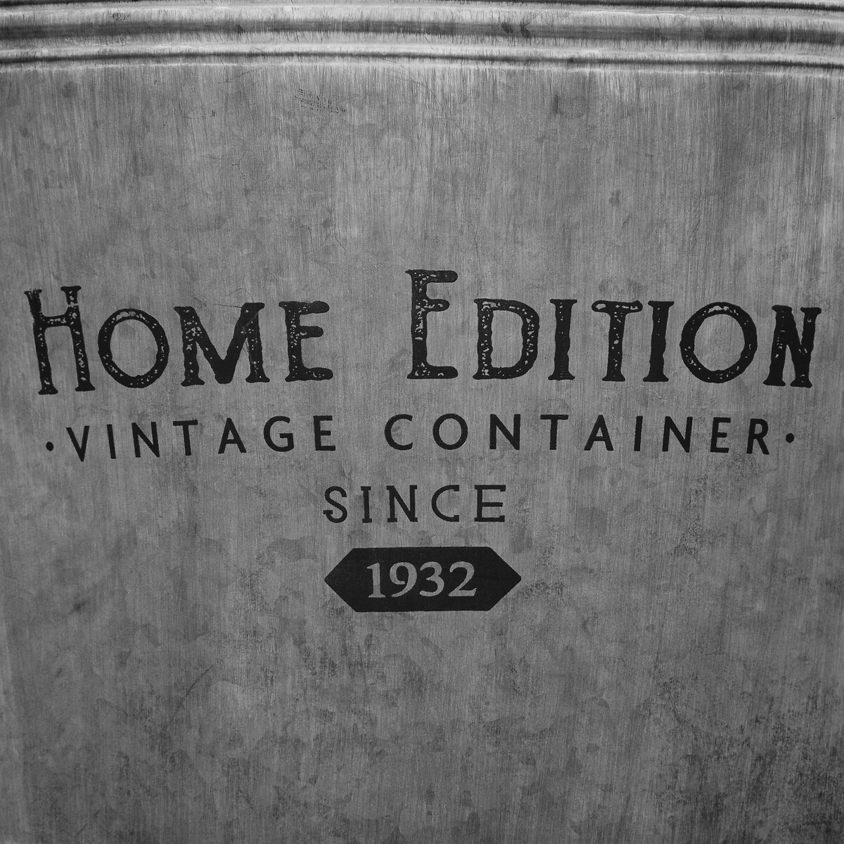 Pote Decorativo Home Edition Cinza Em Zinco 30,5cm