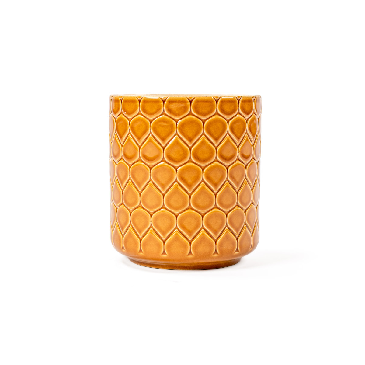 Maceta Cerámica Ocre 13x15Cm 