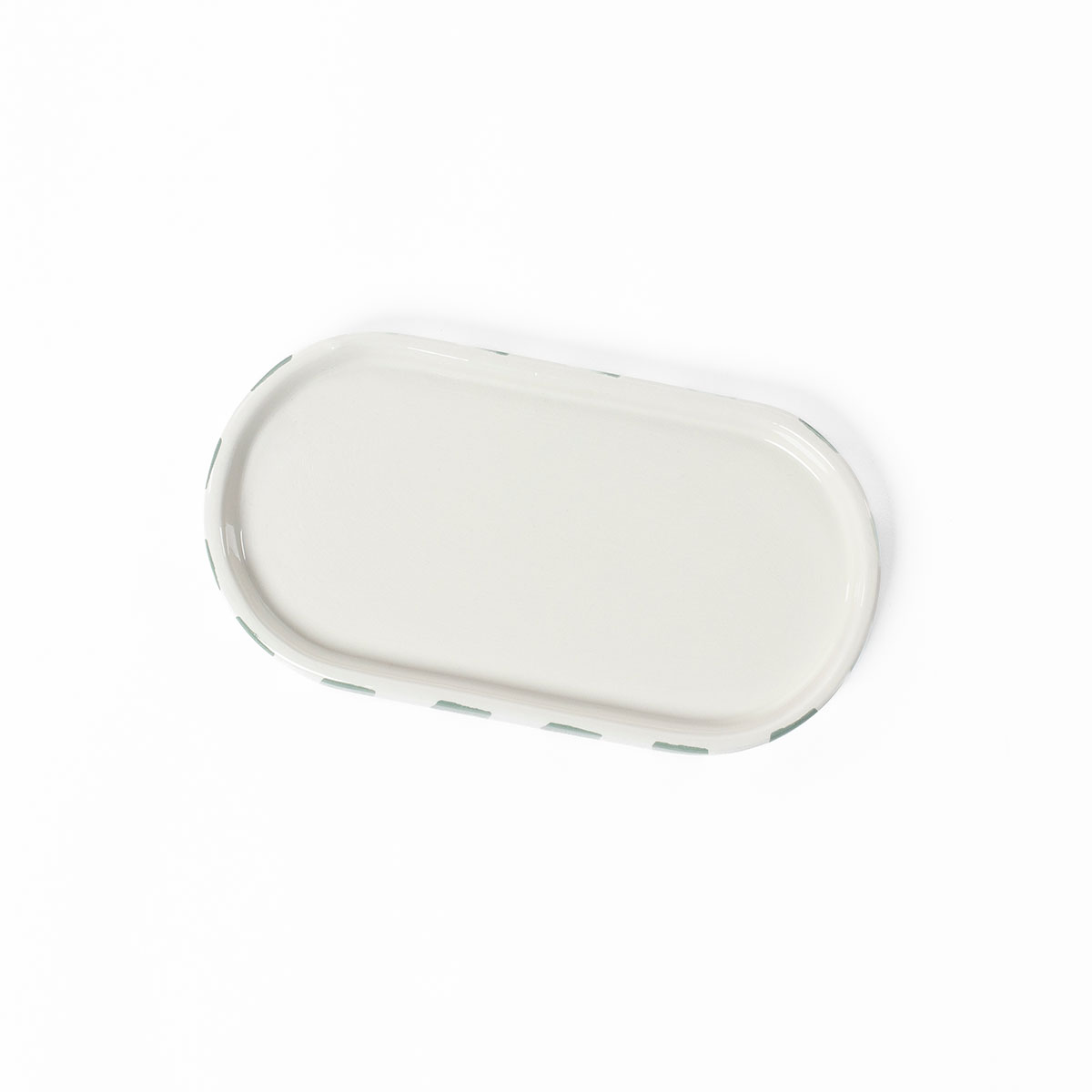 Bandeja wc STRIO verde de cer&aacute;mica