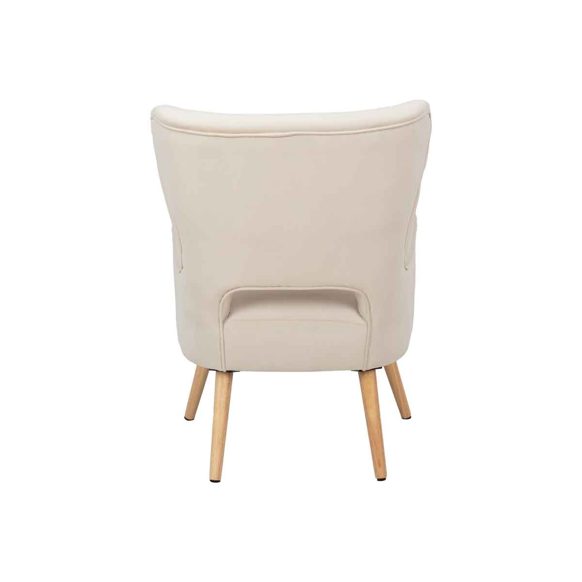 Sill&oacute;n THOR  beige de terciopelo
