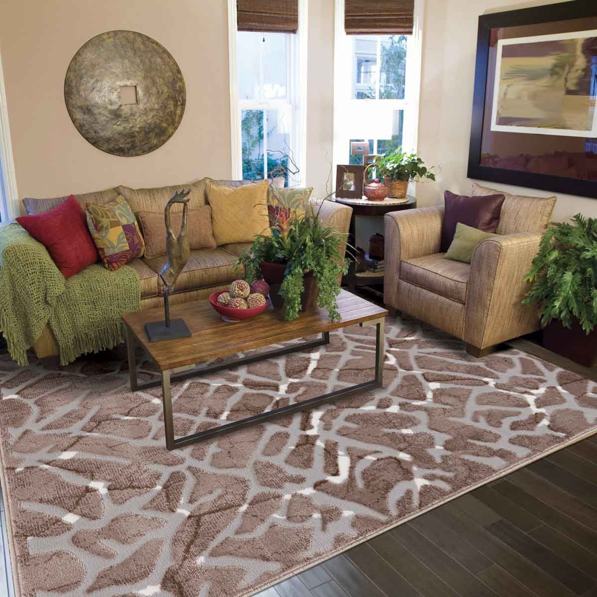 Alfombra Jad Beige 80x150Cm