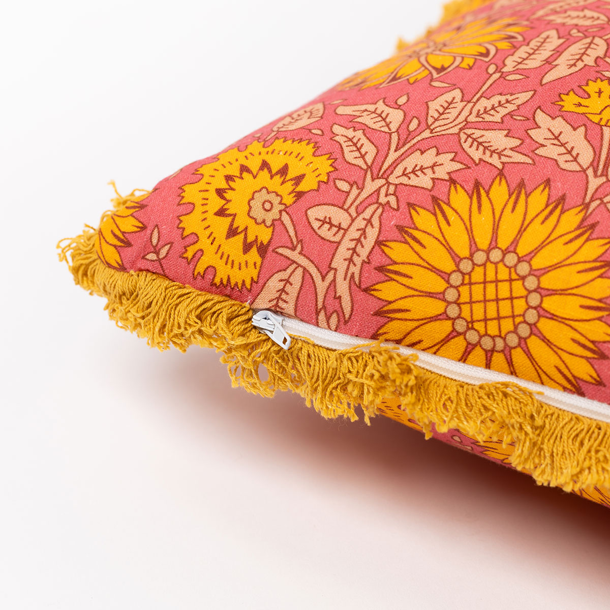 Almohada Yucat&aacute;n Con Girasoles 45x45cm