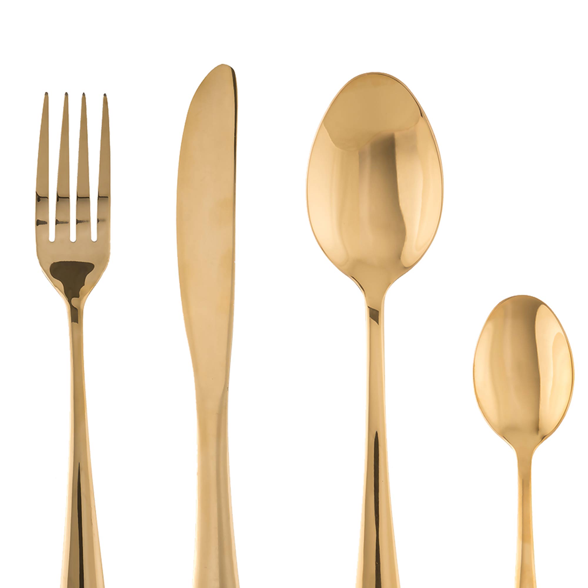 Cubertería 16 Pzas Doradas