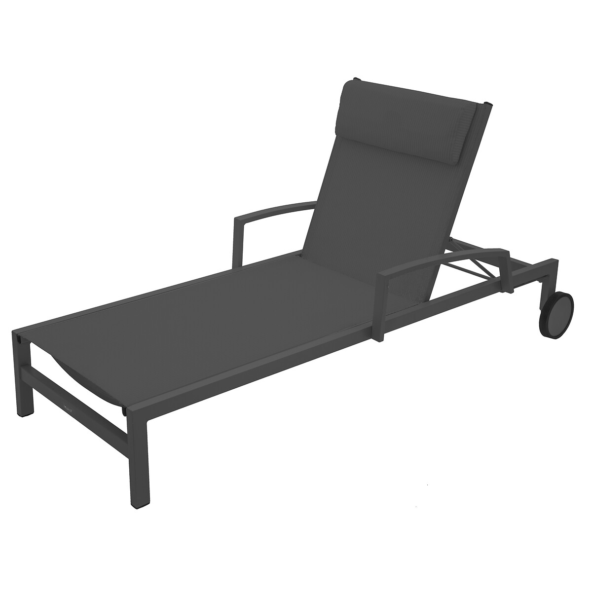 Tumbona OCALA gris antracite y graphite