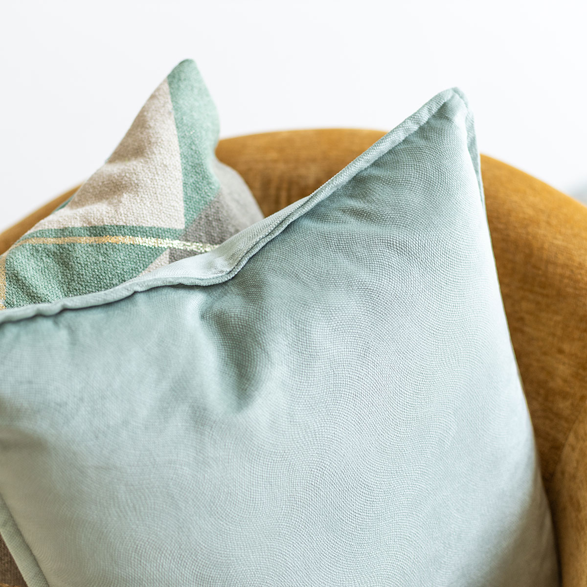 Cojín LILOU verde celadon 45x45cm