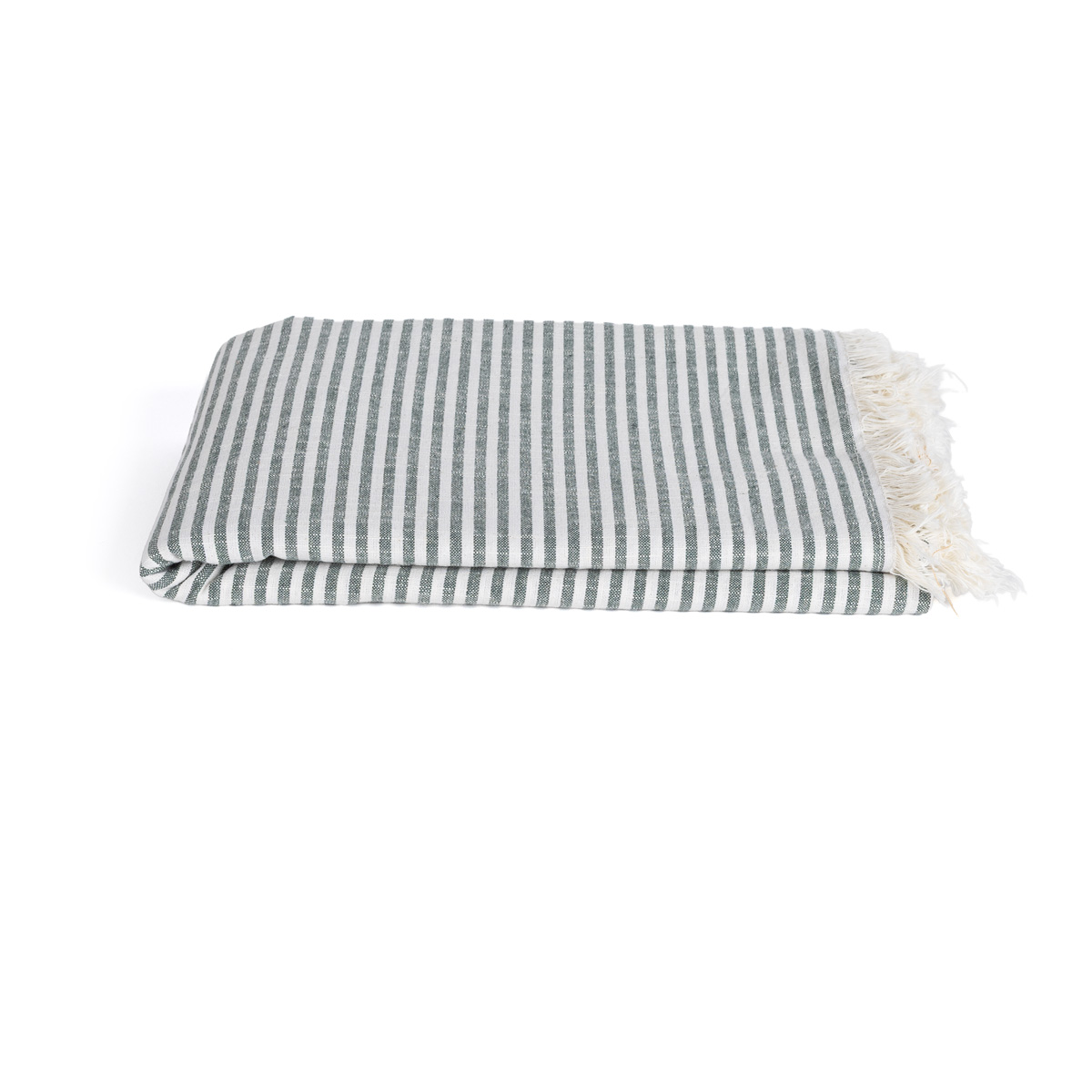 Mantel de mesa SLUB STRIPES verde 140x320cm