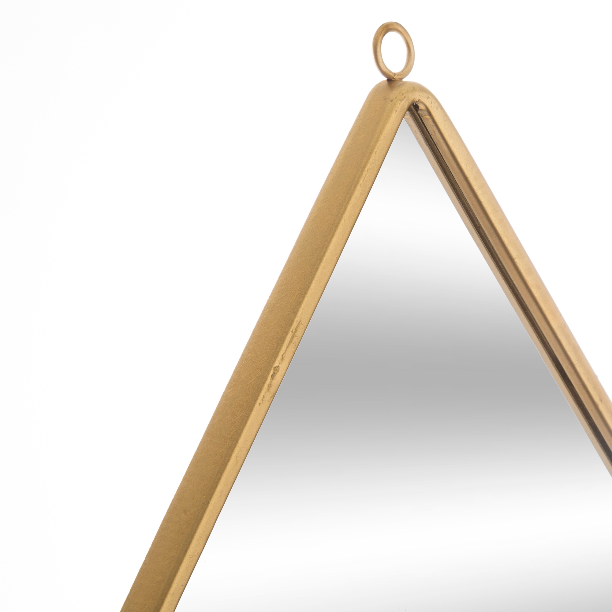 Espejo Pared Gota Metal Mdf 28x39Cm