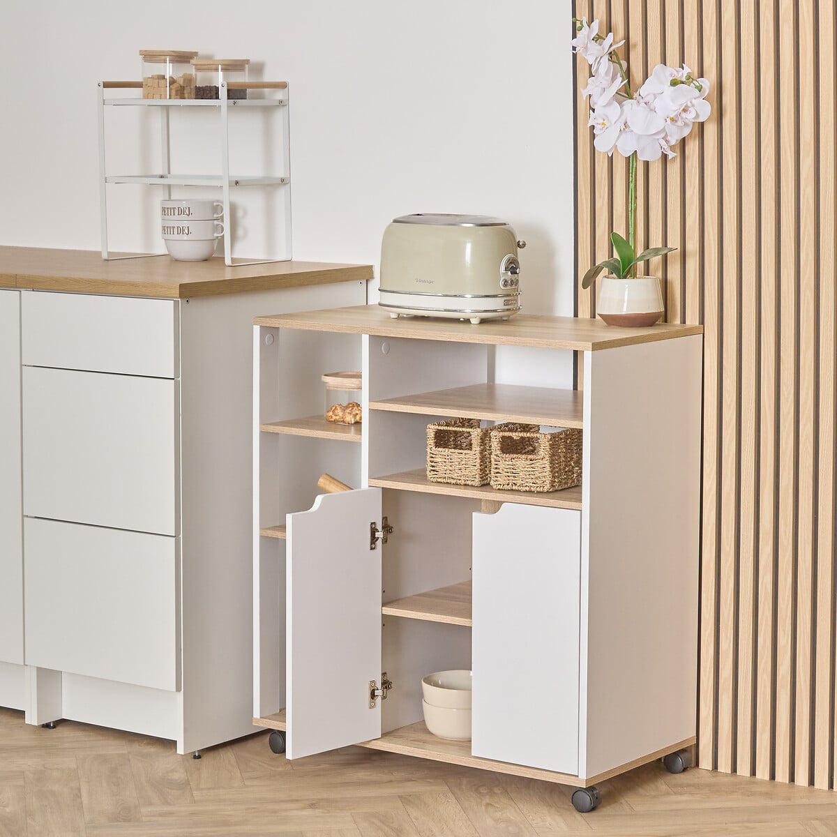 Aparador de cocina EAT UP blanco