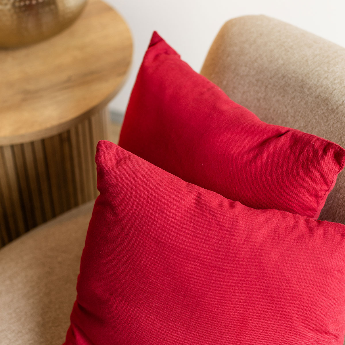 Cojín Decorativo Rojo 38x38Cm