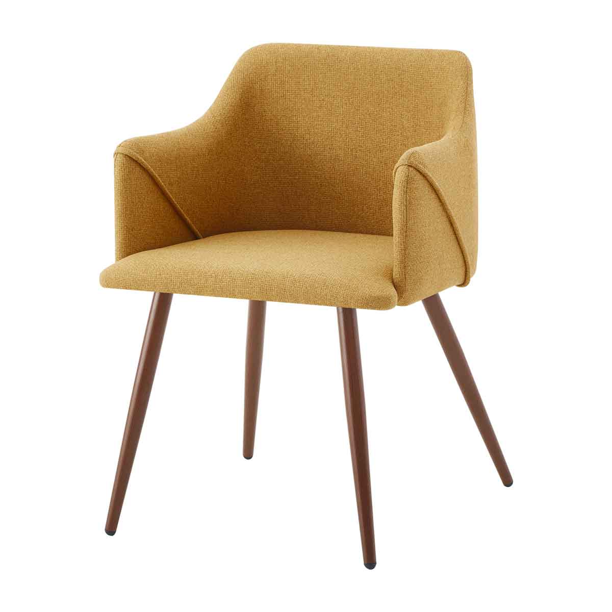 Sillón ALDRIDGE de tejido amarillo