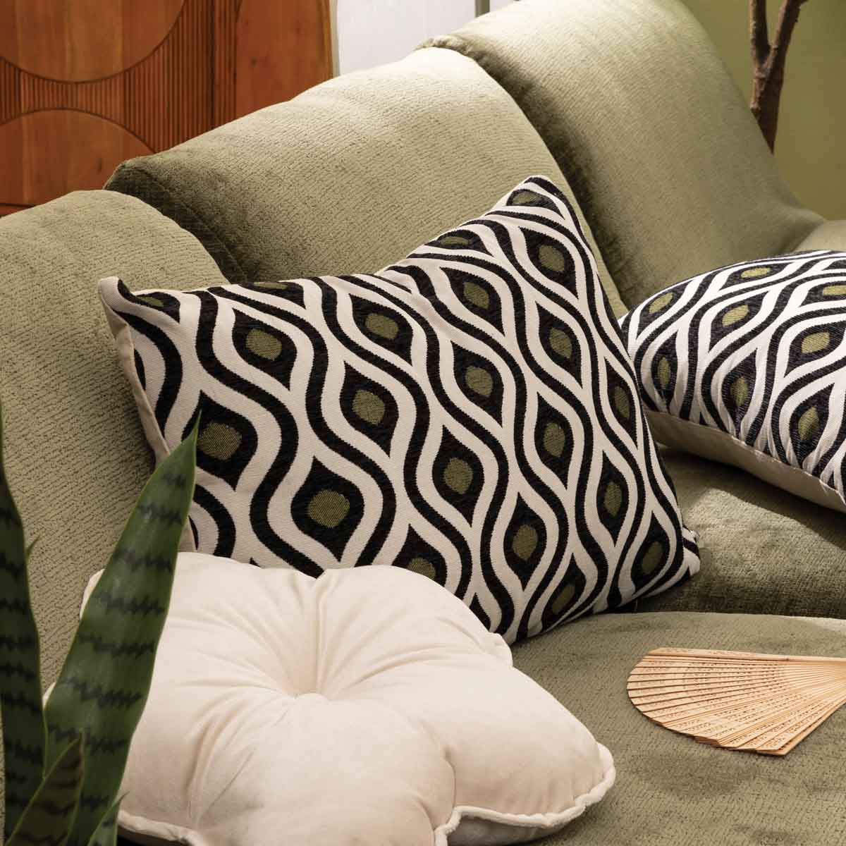 Almohada JACQUARD TWISTED LIME 38x58cm