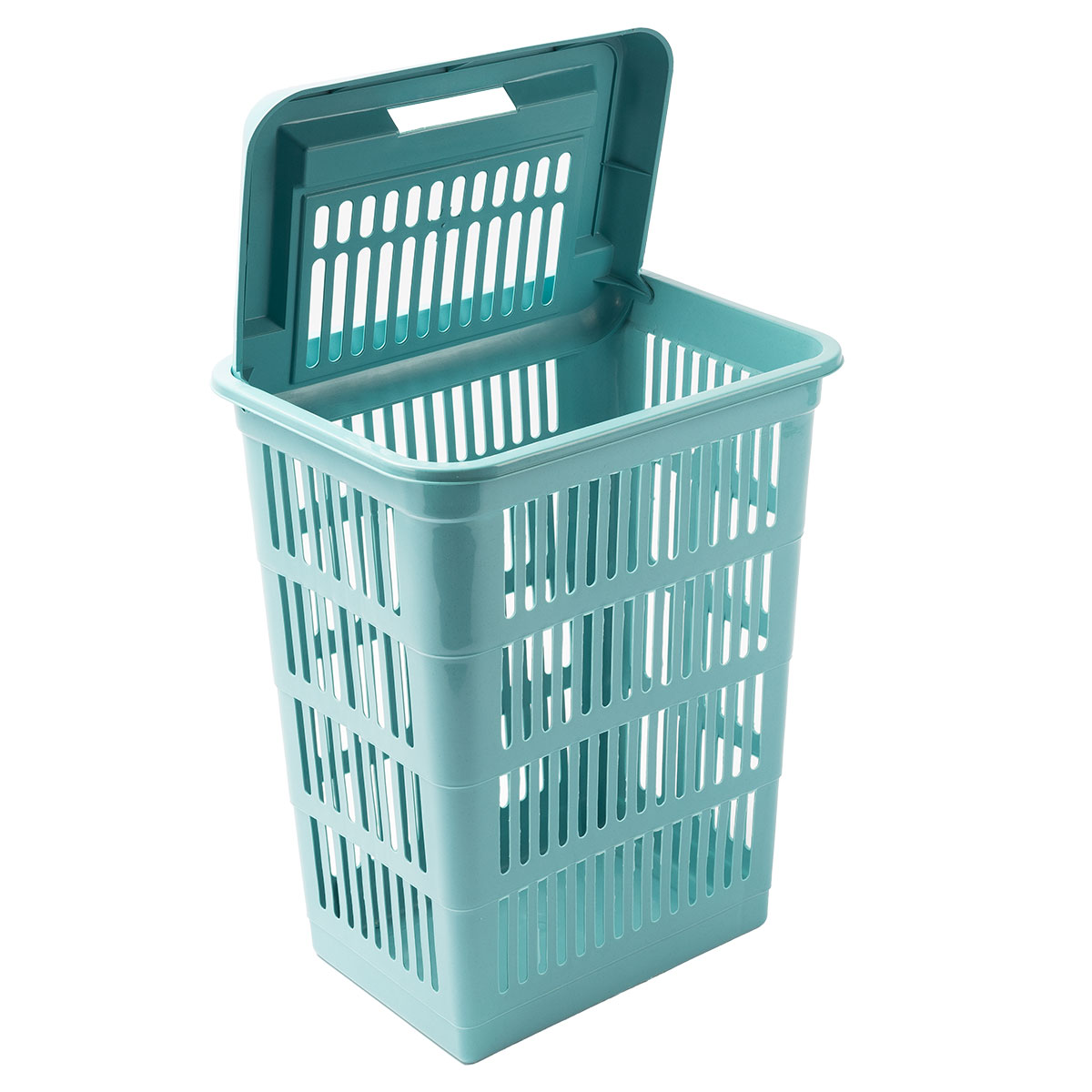 Cesto De Ropa Sky Azul Con Tapa