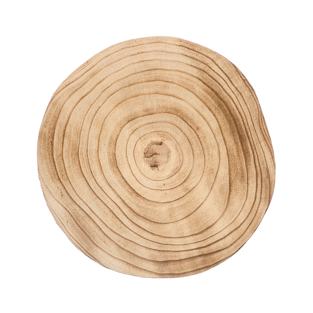 Base Redonda De Madera Quemada 20cm