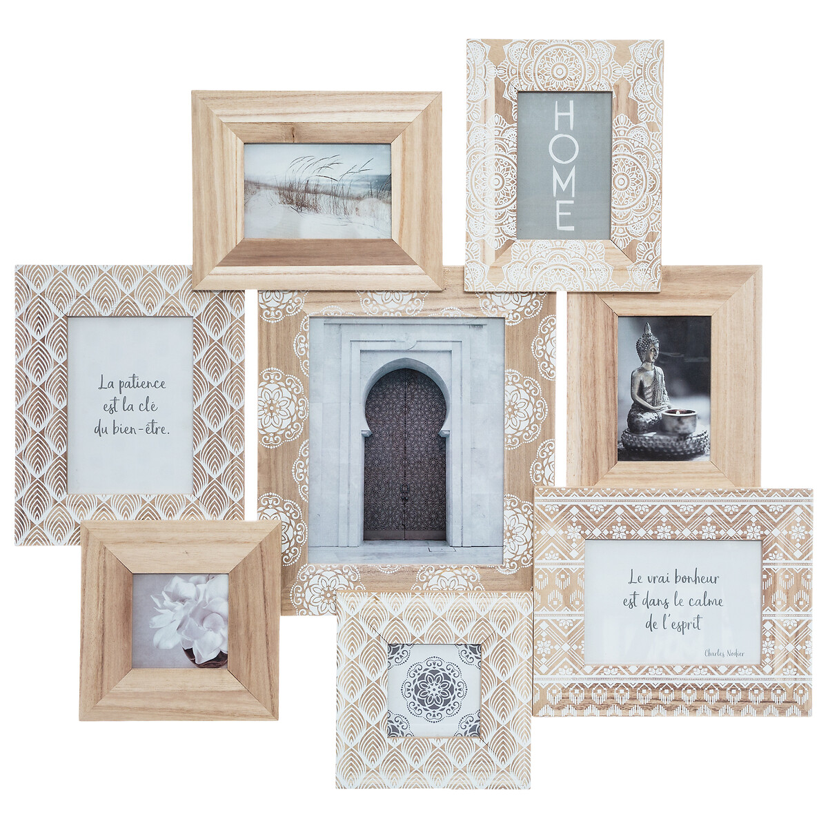 Marco De Fotos Múltiple 8 Fotos 77x72Cm