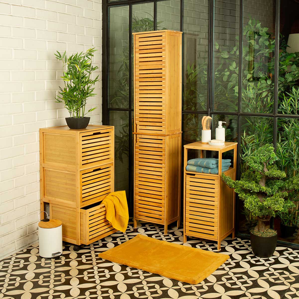 Armario Alto P/Baño Sicela 34x24x170Cm