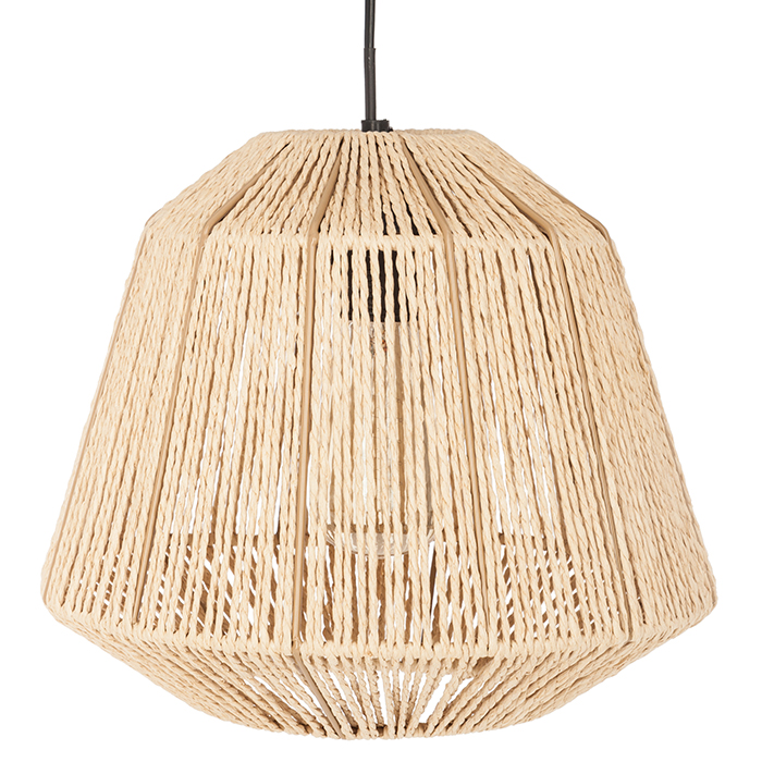 Candeeiro De Teto Etnic Jily Redondo Em Corda