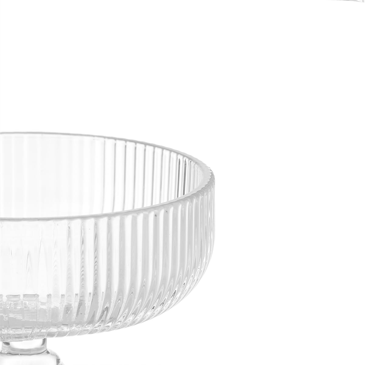 Copa De Helado De Vidrio A Rayas 31Cl
