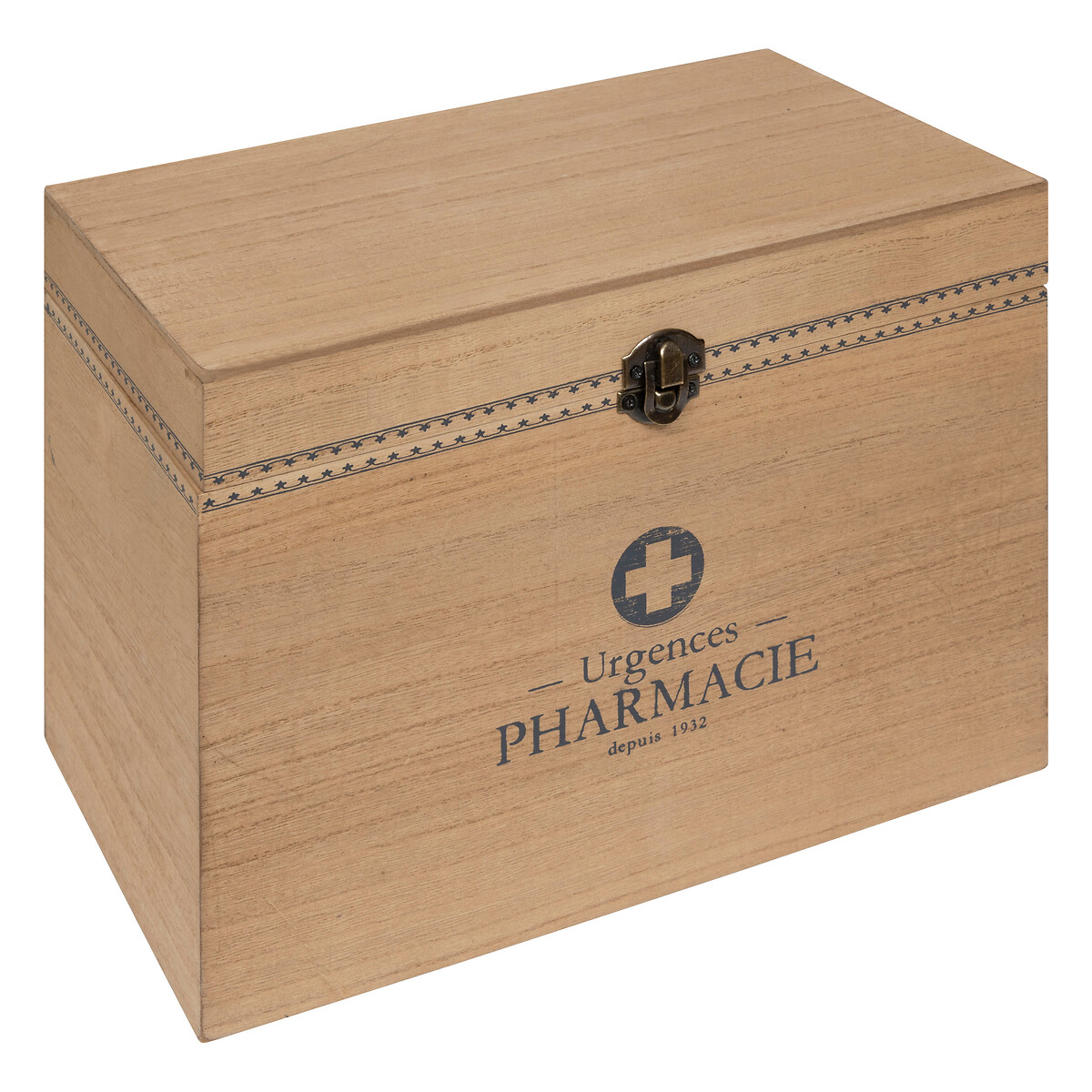 Caja De Farmacia Lit Beige De Madera