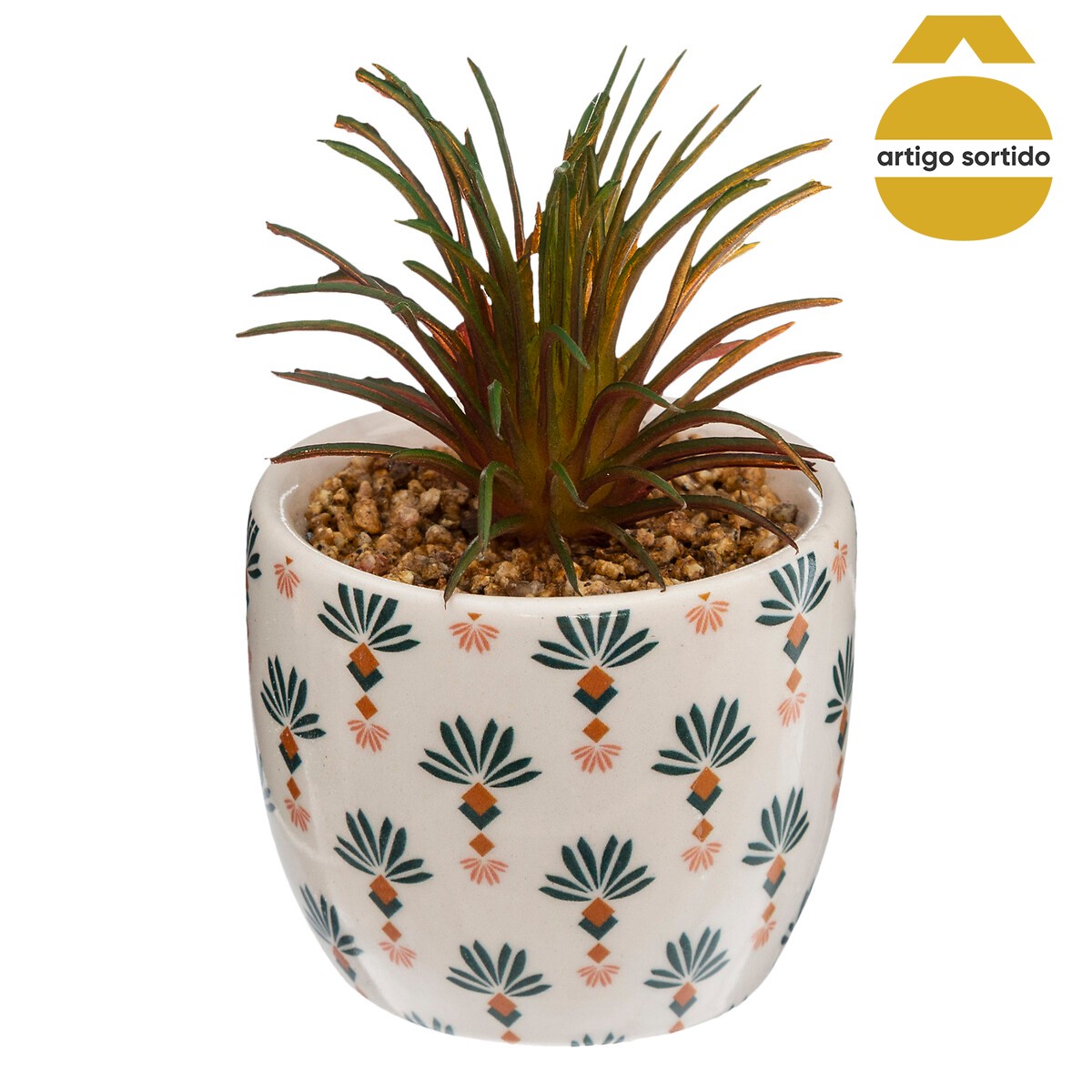 Vaso De Porcelana Com Planta 9cm